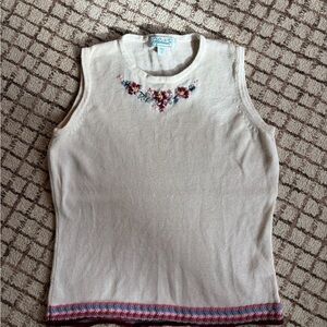 Vintage Embroidered Haband sweater tank
